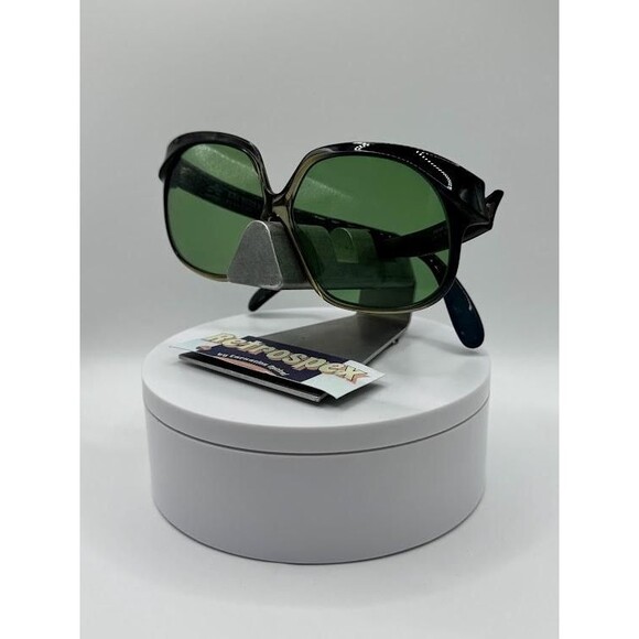 NEW Vintage Oversize Sunglasses | NOS | 70s Style | Green Lens | Geoffrey Beene - Picture 4 of 8